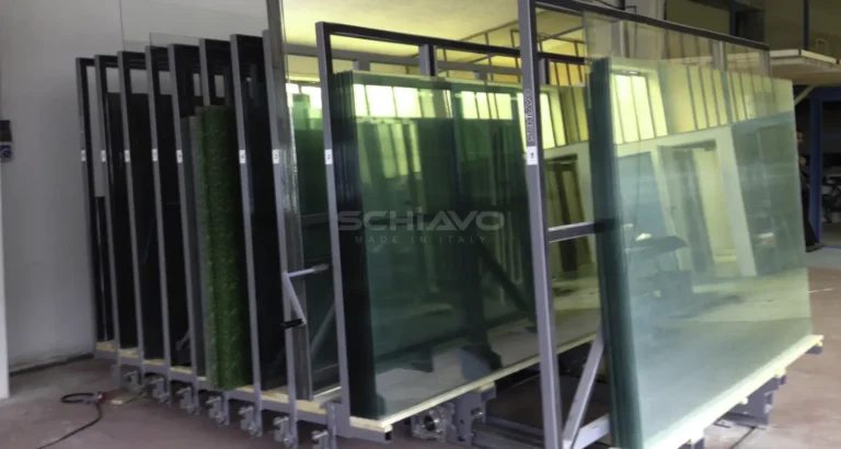 Manual Glass Storage Systems Model CLO3300B Customer Image Schiavo